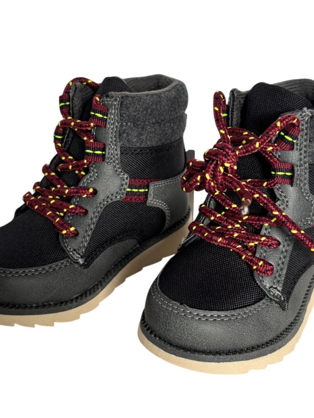 OshKosh B'gosh Toddler Boys Shoes Boots Hunter Grey Casual Fall Winter Sz 6 6T